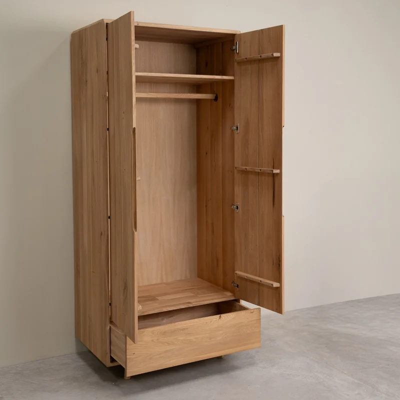 Armoire 2 portes en bois massif Suède - NordicStory