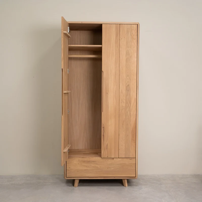 Armoire 2 portes en bois massif Suède - NordicStory