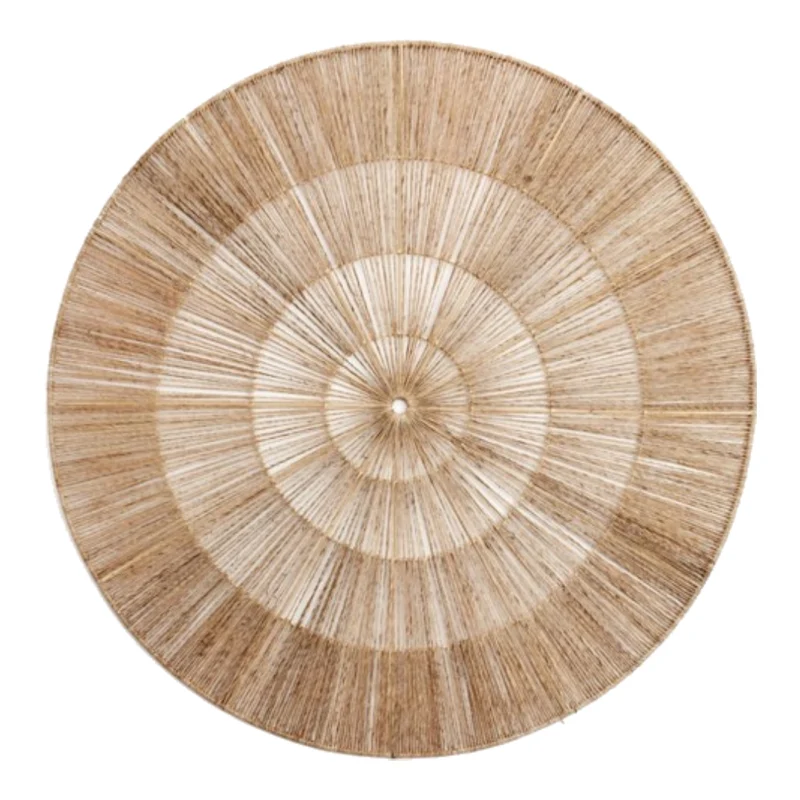 Décoration murale ronde en jute naturel - Arianna