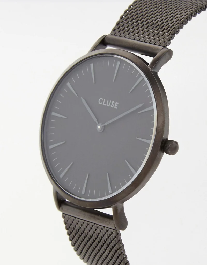 CLUSE La Boheme Black Mesh Watch