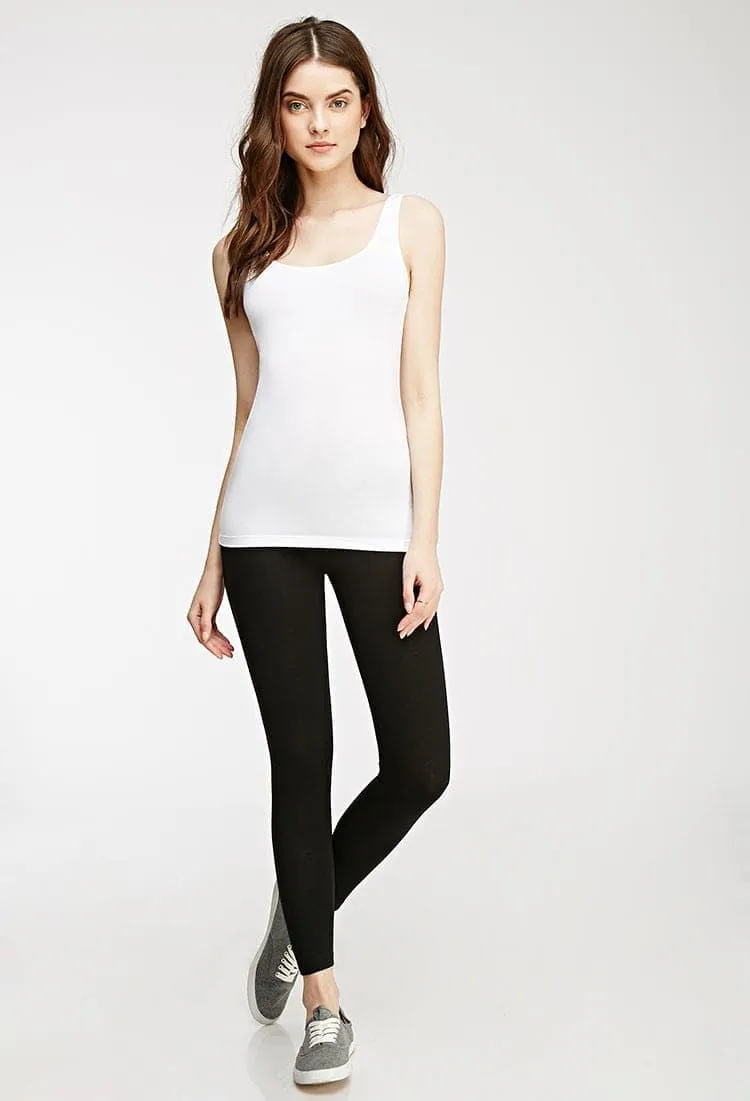 Blue Cotton Leggings