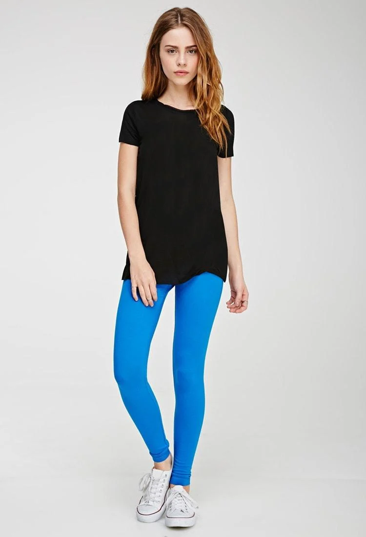 Grey Cotton Leggings