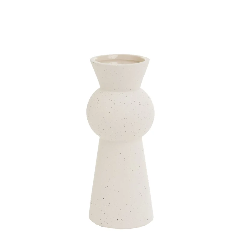 Vase en céramique texturée crème - Giotto