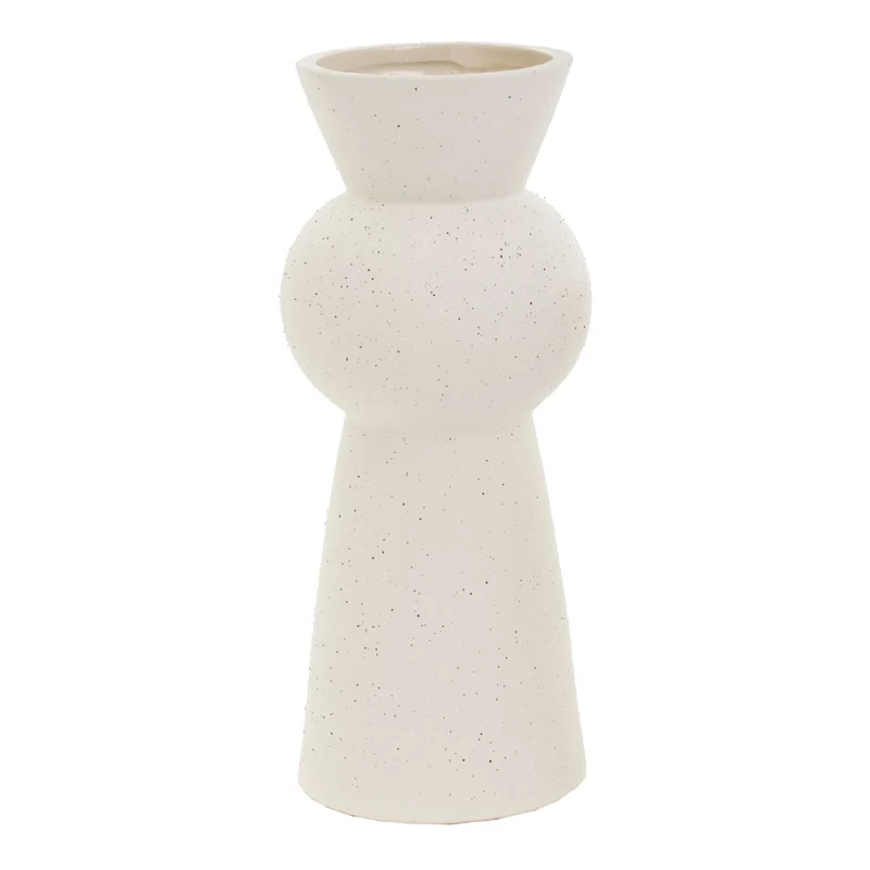 Vase en céramique texturée crème - Giotto