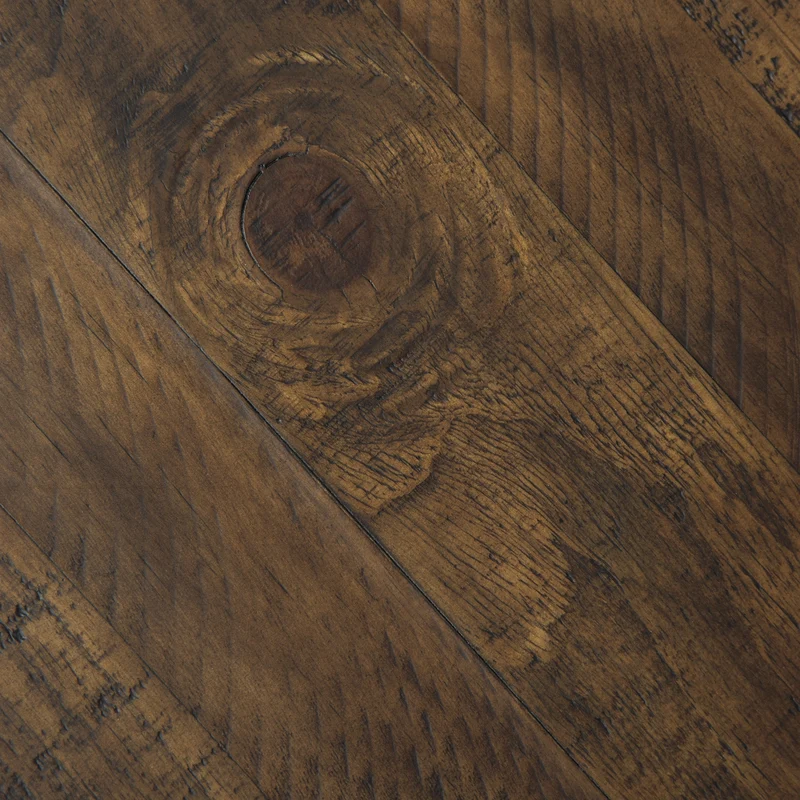 Table de salle à manger extensible en bois/placage bicolore antique - Valebeck