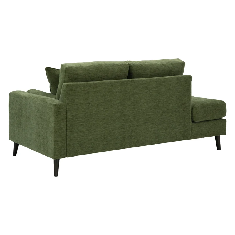Chaise longue d'angle en tissu avec coussins - Bixler