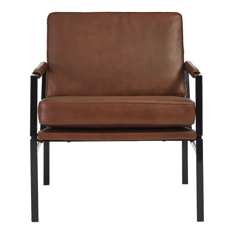 Chaise d'appoint en cuir - Puckman
