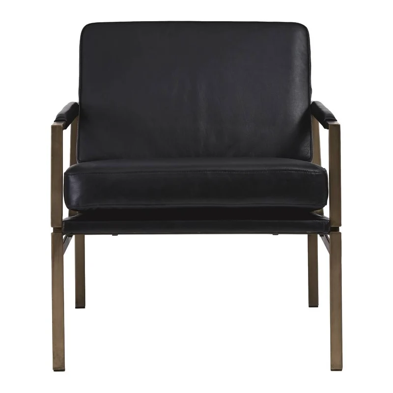 Chaise d'appoint en cuir - Puckman