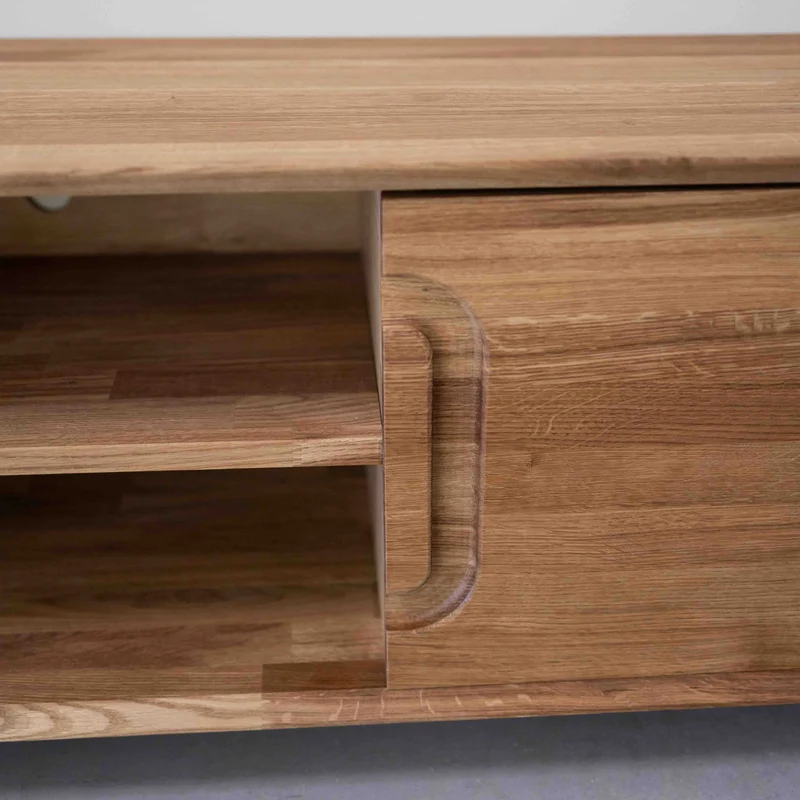 Meuble TV en bois massif de chêne Déo - VESKOR