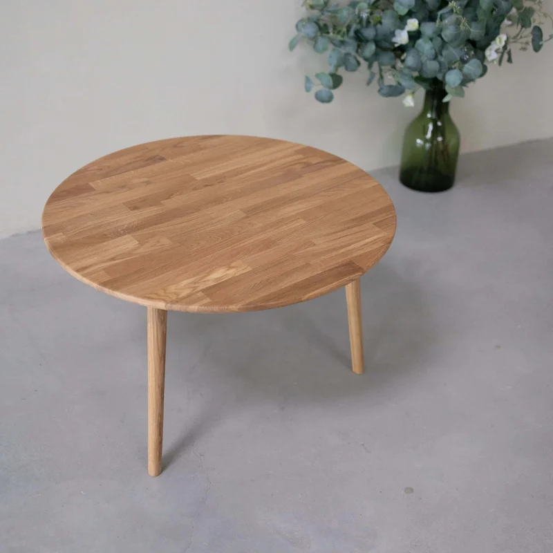 Table basse gigogne en bois massif de chêne Malmo - NordicStory