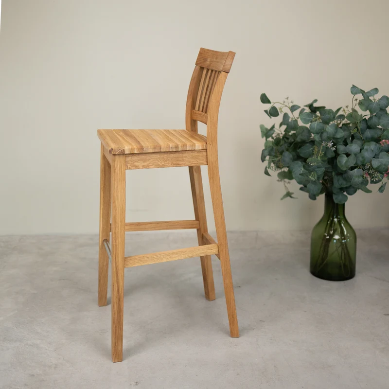 Tabouret de bar en chêne massif Provence – NordicStory