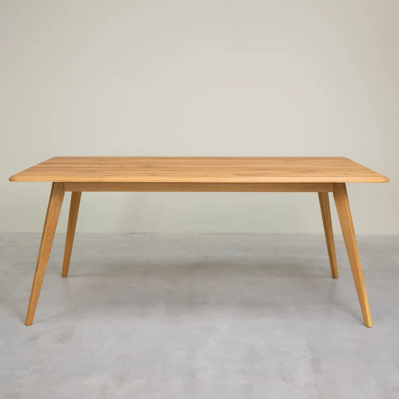 Table à manger rectangulaire en chêne massif Genève - NordicStory