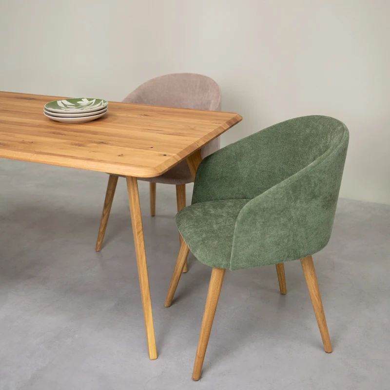 Table à manger rectangulaire en chêne massif Genève - NordicStory