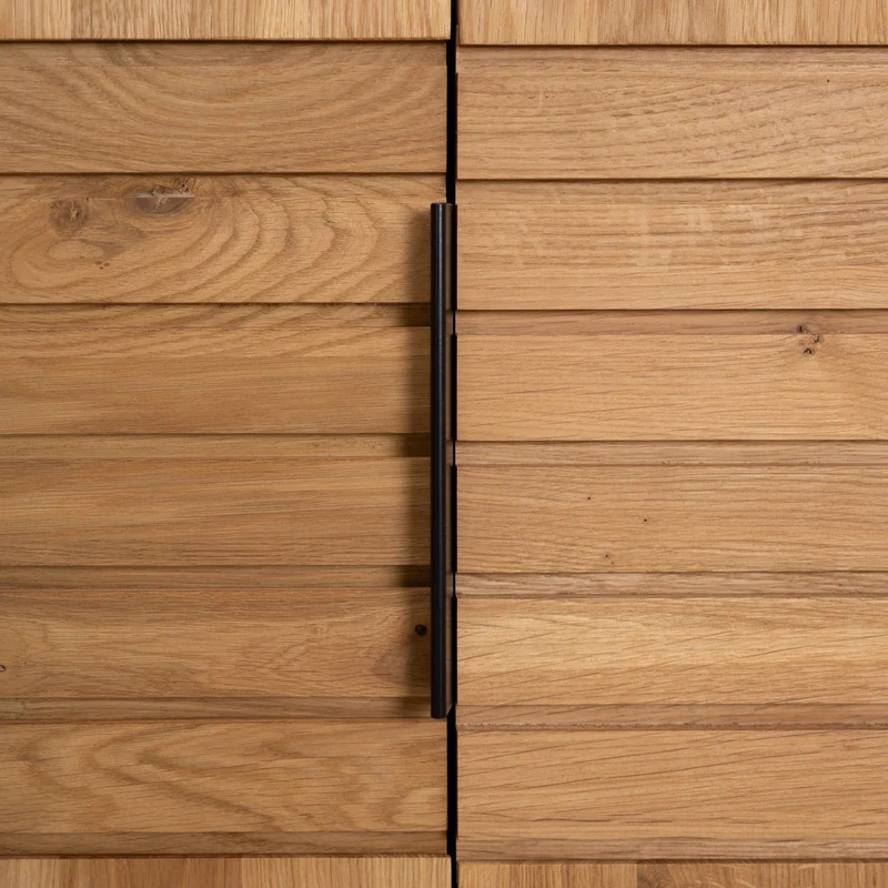 Armoire 2 portes en bois massif de chêne Runa - NordicStory