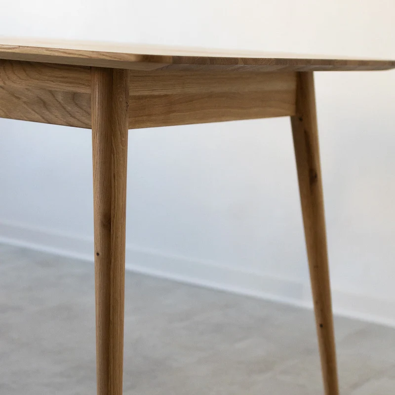 Table à manger rectangulaire en chêne massif Escandi 1 - NordicStory