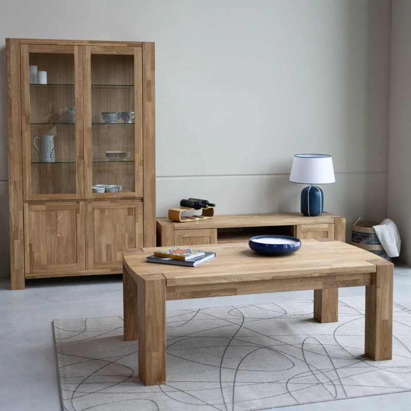 Table basse en bois massif de chêne Balder - NordicStory