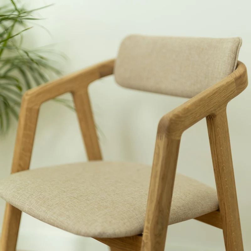 Chaise en bois massif de chêne Soho, revêtement - Lot de 2 ou 4 chaises - NordicStory