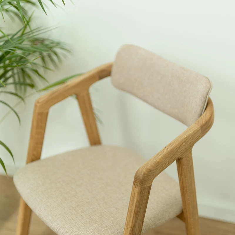 Chaise en bois massif de chêne Soho, revêtement - Lot de 2 ou 4 chaises - NordicStory