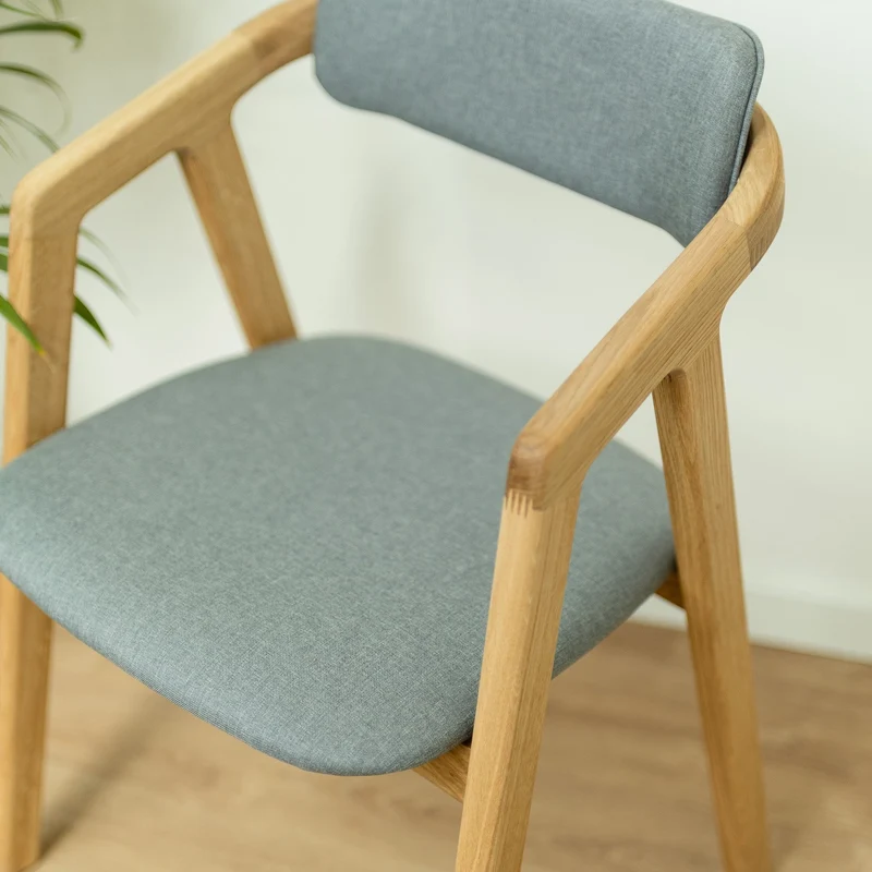 Chaise en bois massif de chêne Soho, revêtement - Lot de 2 ou 4 chaises - NordicStory
