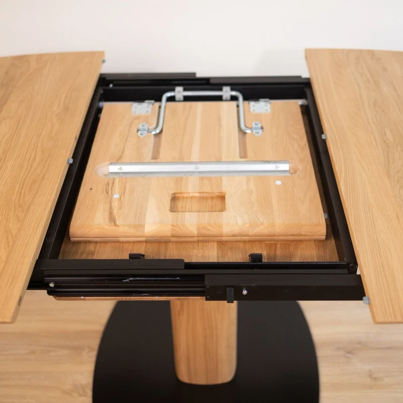 Table de salle à manger extensible en chêne massif LUNA - VESKOR