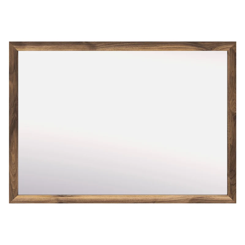 Miroir de bureau en bois/MDF brun noyer - Chirason