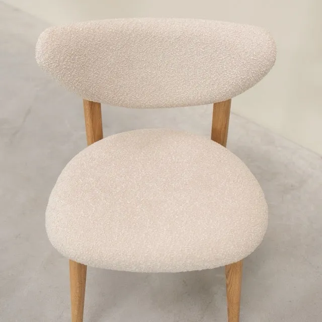 Chaise en bois massif de chêne Nube - Lot de 2 ou 4 chaises - NordicStory