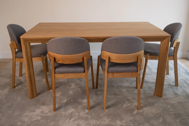 Table de salle à manger fixe en chêne massif DITA - VESKOR