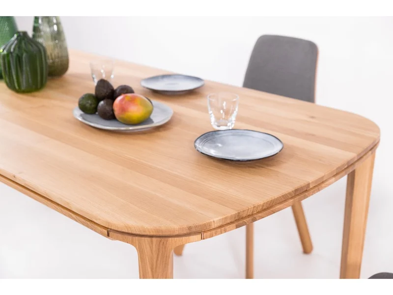 Table de salle à manger fixe en bois de chêne massif IKONA - VESKOR