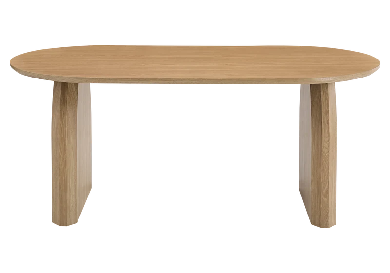 Table à manger ovale bois chêne clair - Nael