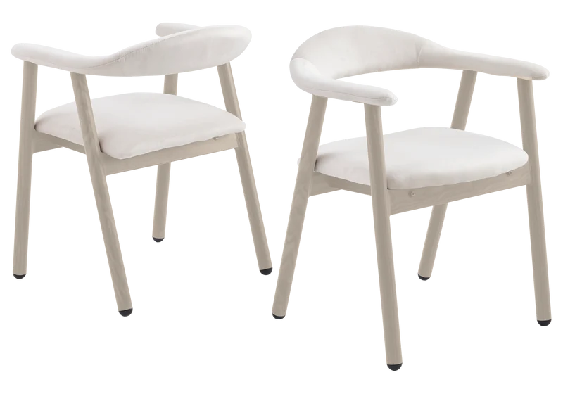 Ensemble table à manger extensible noyer et 4 chaises - Leon