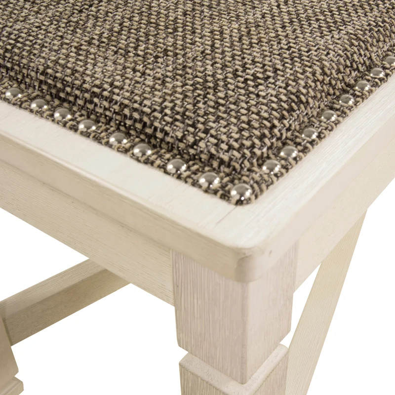 Banc de salle à manger rembourré en tissu brun - Bolanburg