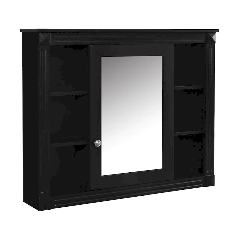 Meuble-lavabo de 36 po avec dessus, armoire de rangement de salle de bain moderne avec 2 portes à fermeture douce, 2 tiroirs et évier simple
