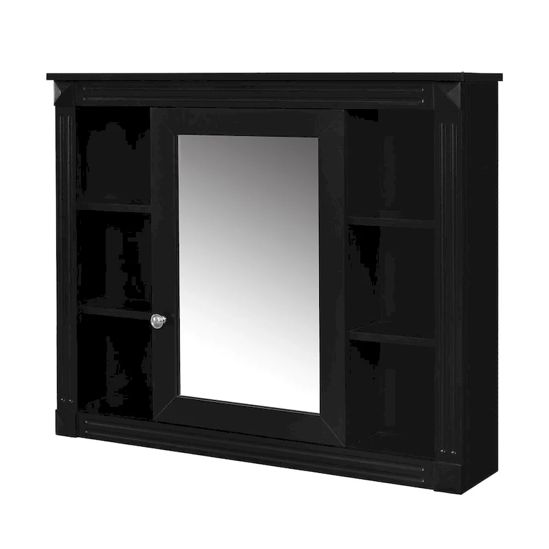 Meuble-lavabo de 36 po avec dessus, armoire de rangement de salle de bain moderne avec 2 portes à fermeture douce, 2 tiroirs et évier simple