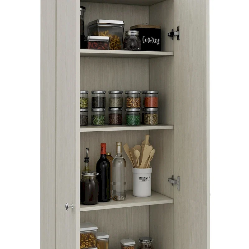 Armoire à linge sur pied avec 5 étagères L 60 cm x H 180,5 cm