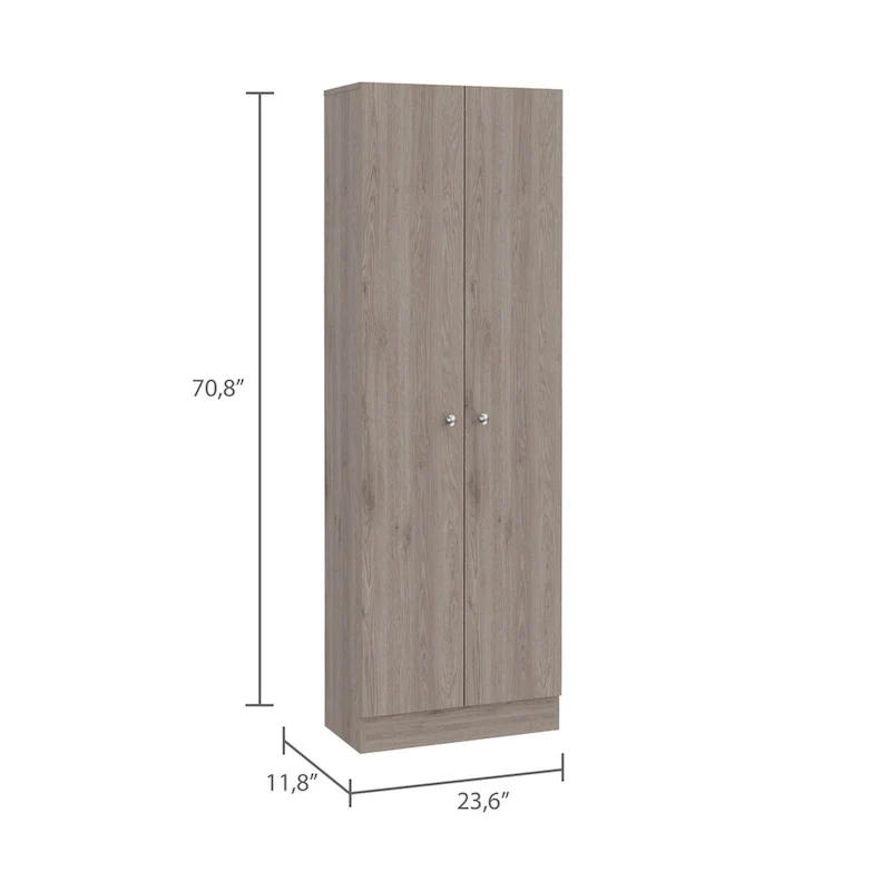 Armoire à linge sur pied avec 5 étagères L 60 cm x H 180,5 cm