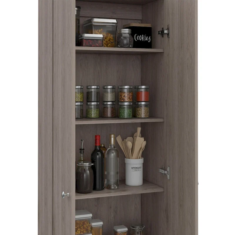 Armoire à linge sur pied avec 5 étagères L 60 cm x H 180,5 cm