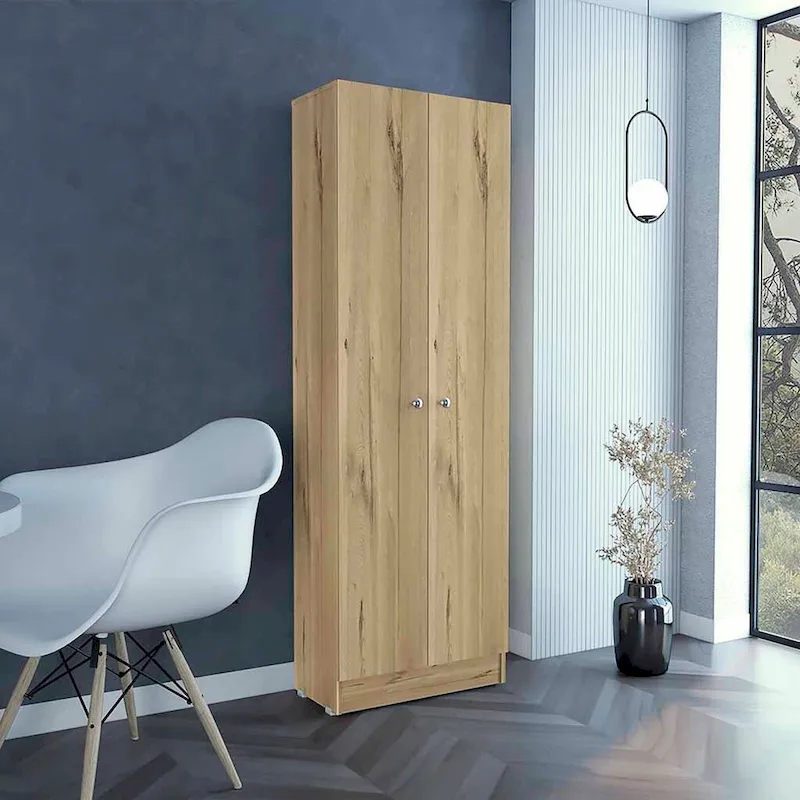 Armoire à linge sur pied avec 5 étagères L 60 cm x H 180,5 cm
