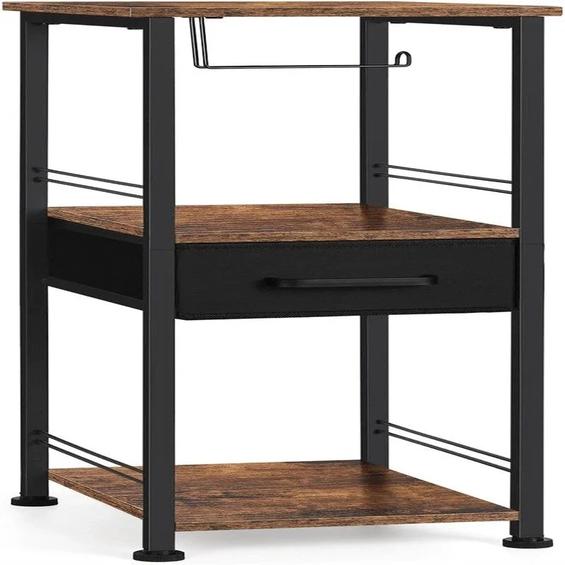 Étagère de rangement de salle de bain compacte à 3 niveaux pour serviettes - 10,2P x 11,8L x 28,1H