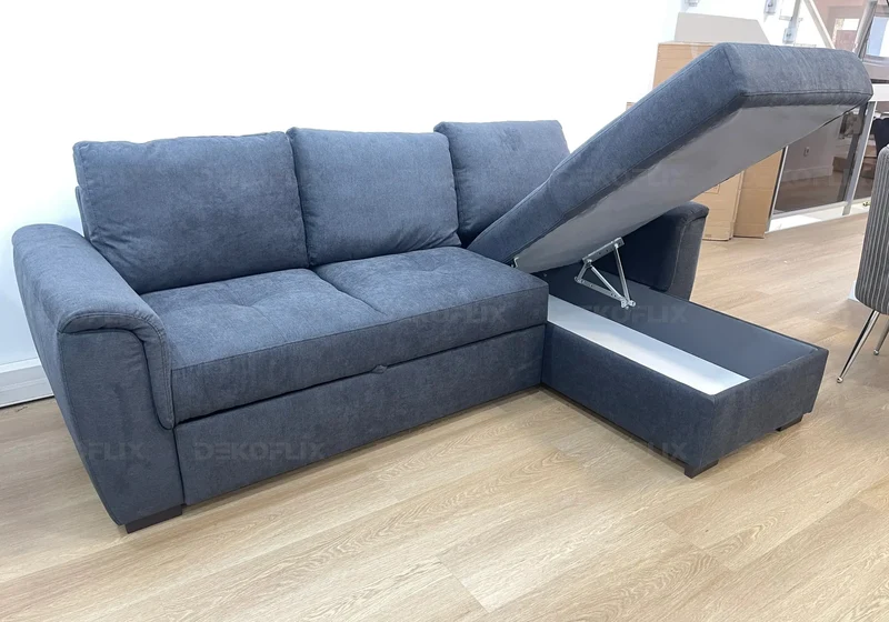 Canapé angle convertible anthracite - Juba