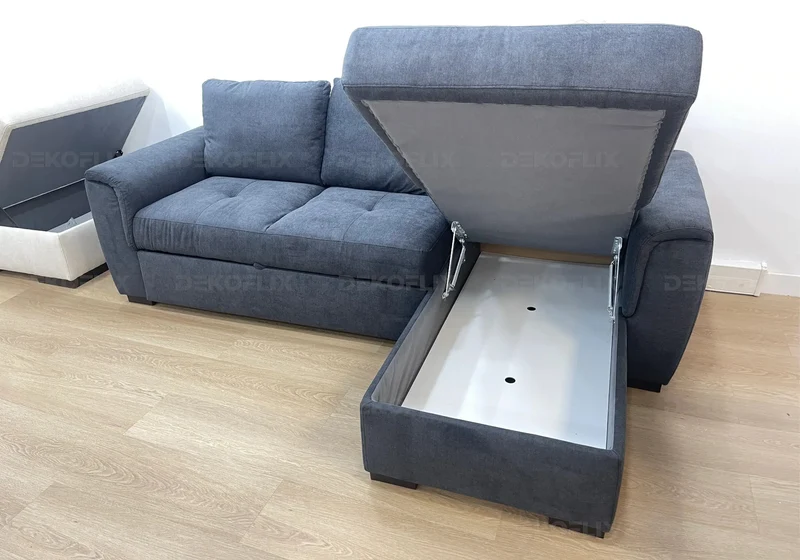Canapé angle convertible anthracite - Juba
