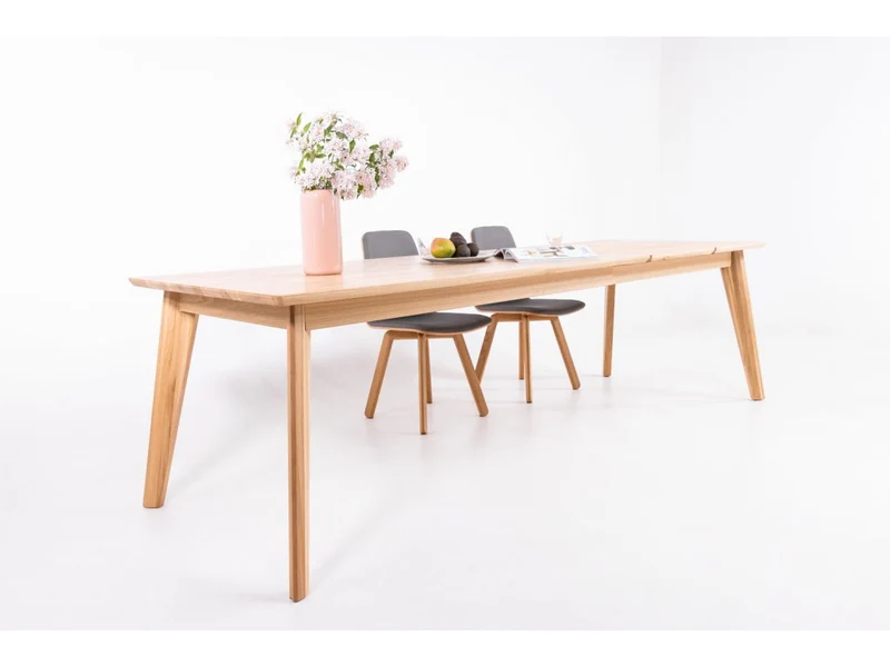 Table de salle à manger extensible en chêne massif KAMBIO 1 - VESKOR