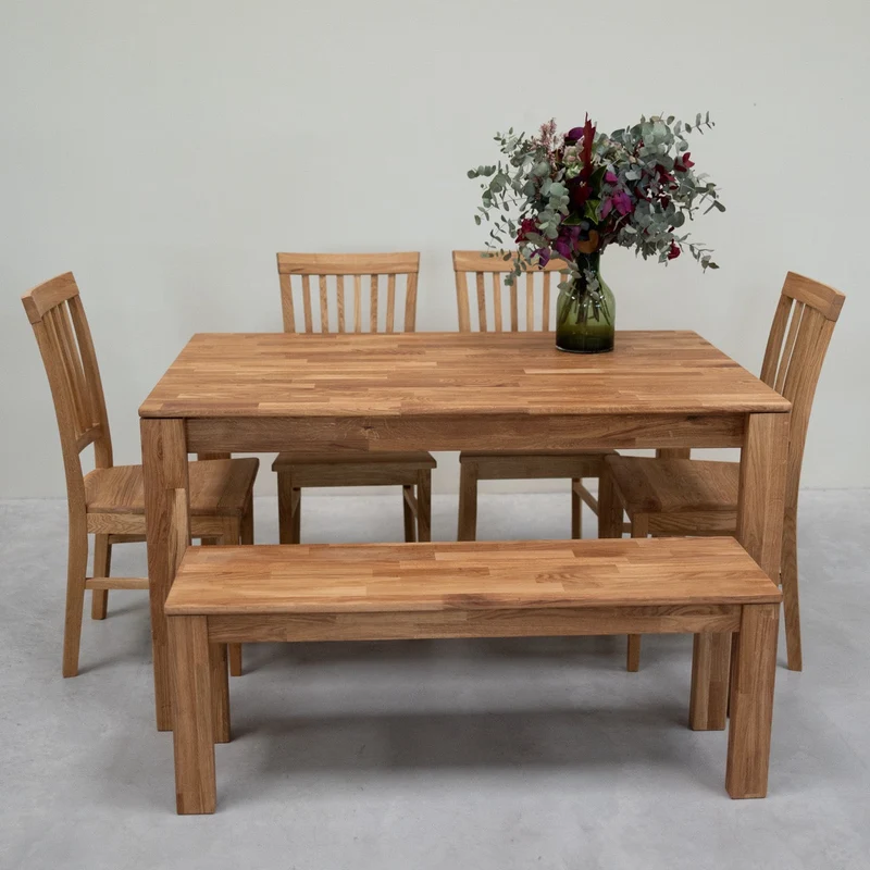 Banc en bois massif de chêne Mauritz 4 - NordicStory