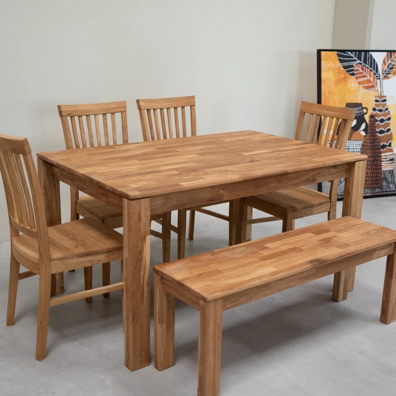 Banc en bois massif de chêne Mauritz 4 - NordicStory
