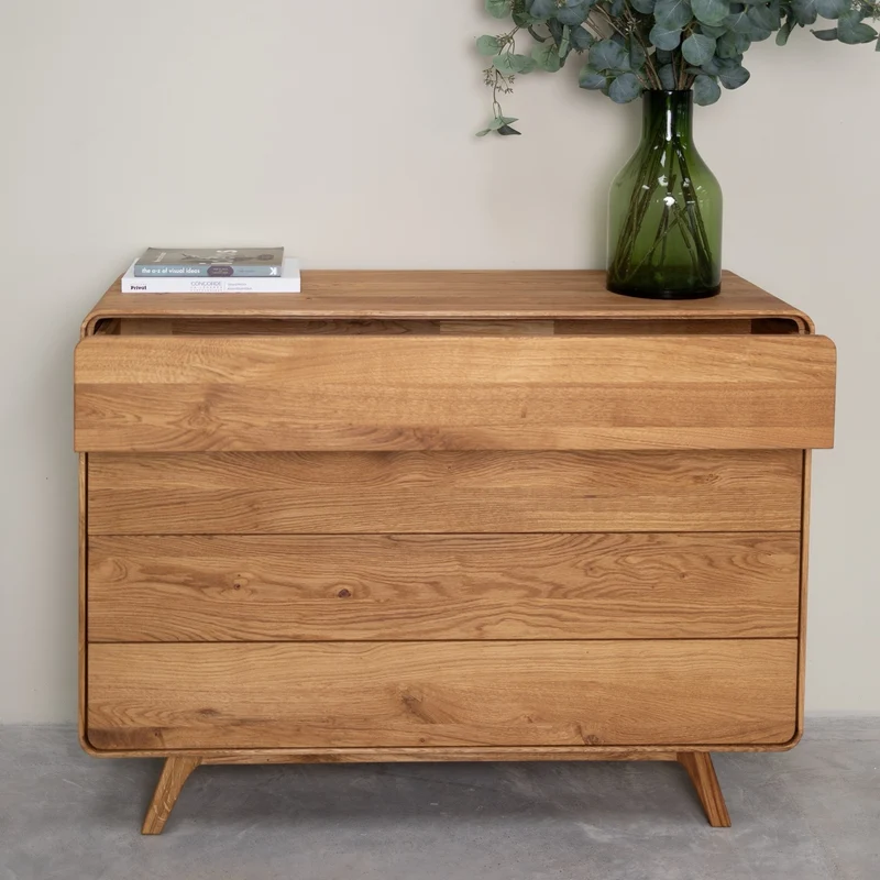Commode en bois massif de chêne Genève 3 - NordicStory