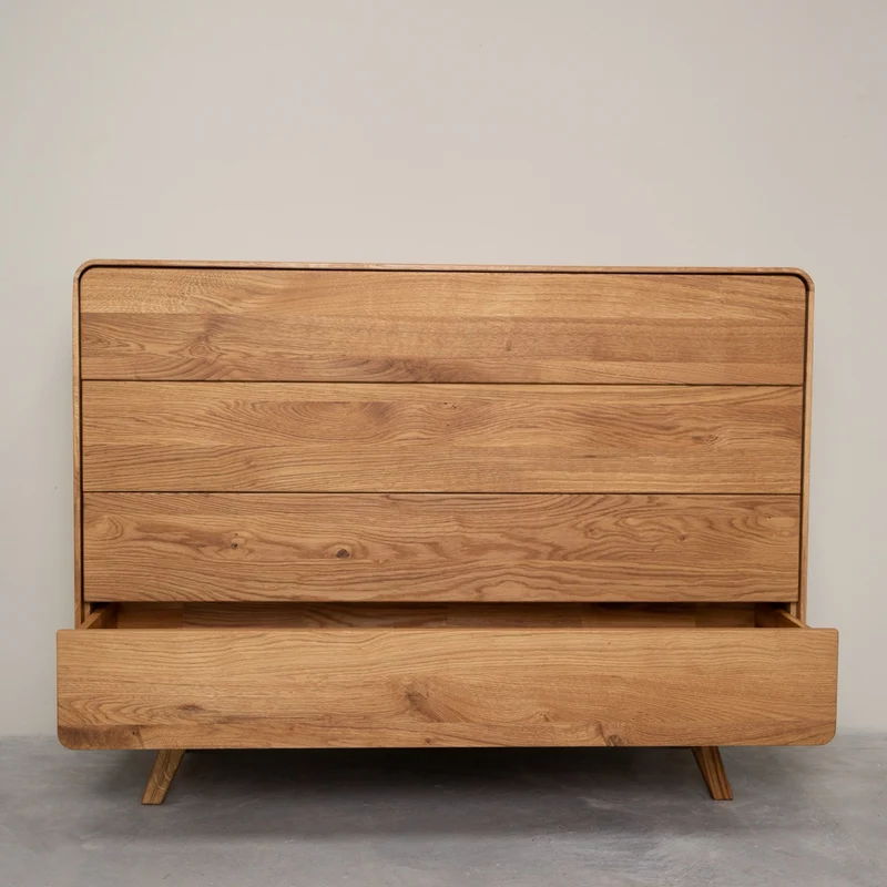 Commode en bois massif de chêne Genève 3 - NordicStory