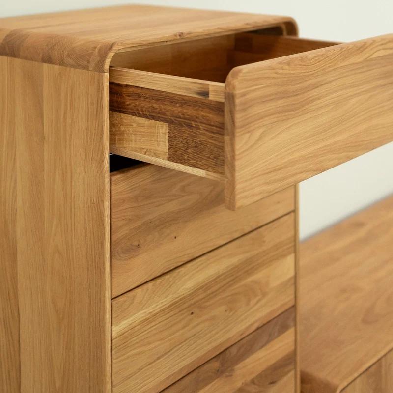 Chiffonnier en bois massif de chêne Genève 1 - NordicStory