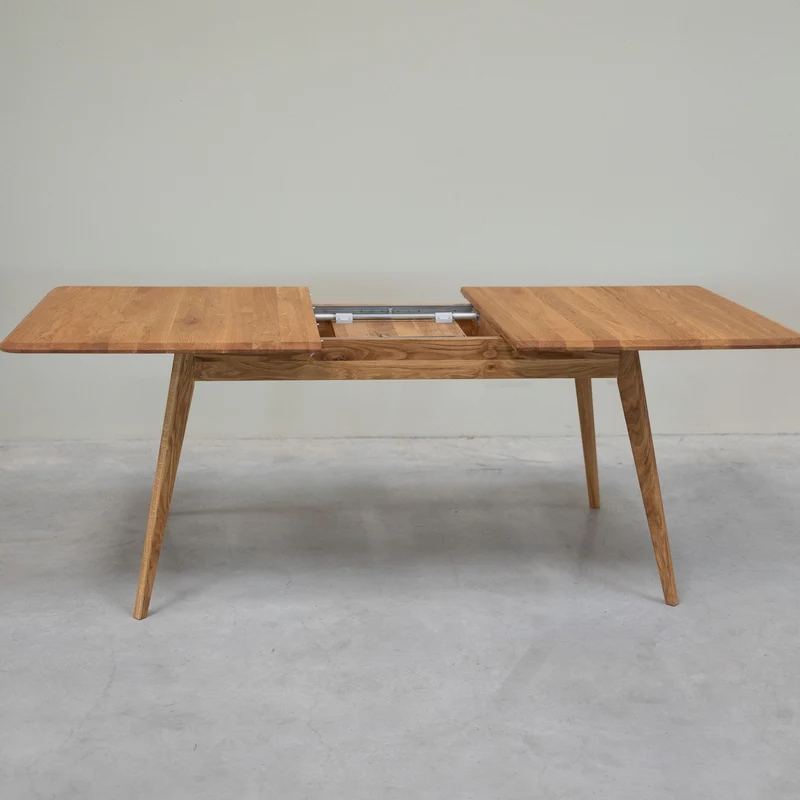 Table à manger extensible en bois massif de chêne Genève - NordicStory