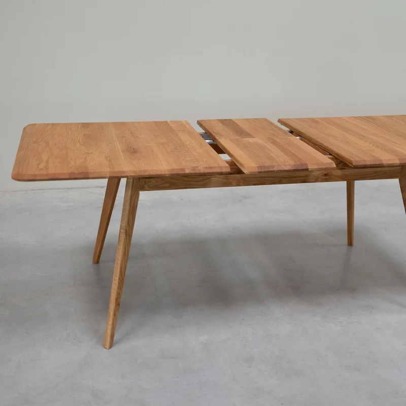 Table à manger extensible en bois massif de chêne Genève - NordicStory