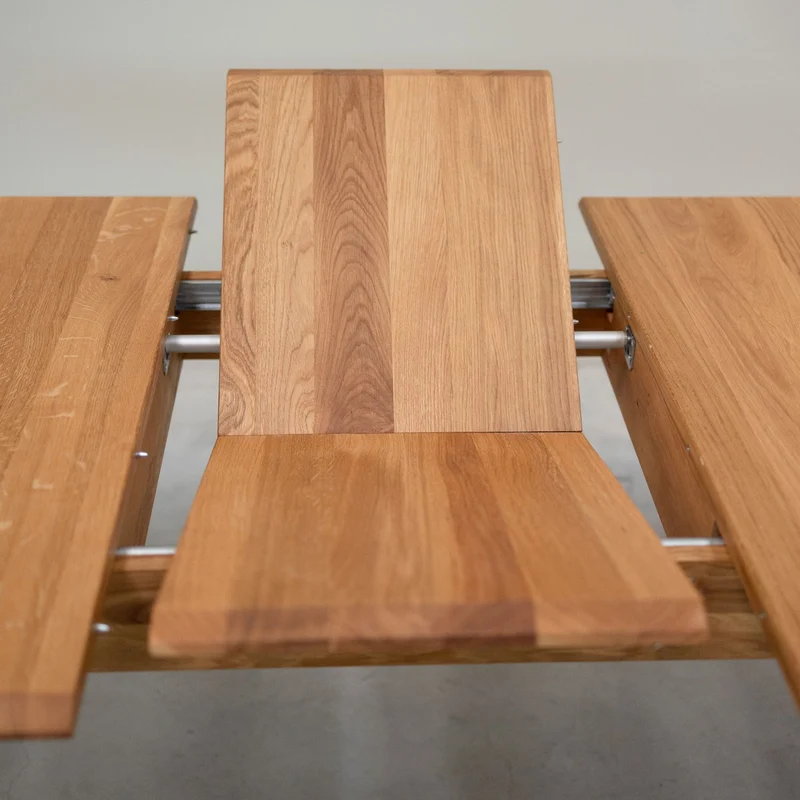 Table à manger extensible en bois massif de chêne Genève - NordicStory