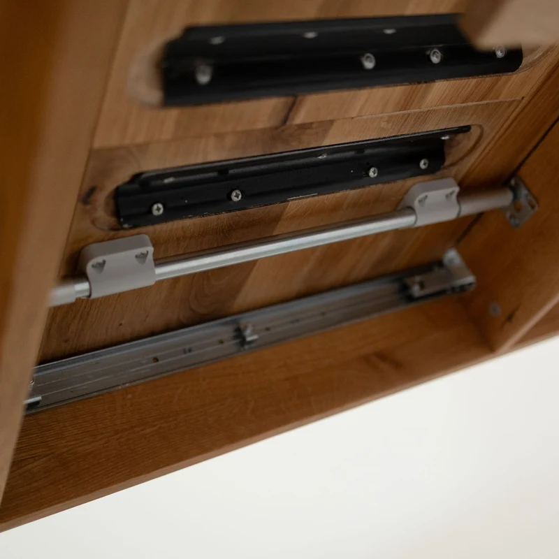 Table à manger extensible en bois massif de chêne Genève - NordicStory